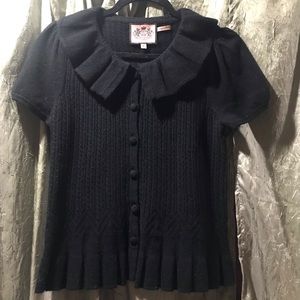 Juicy Couture Navy Blue Petite Small Blouse